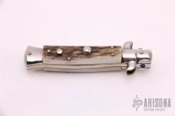 5.5" Swivel Bolster Auto - Stag -Knives at Knife Center 1630342945 4273