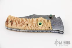 Custom D/A Auto - Damascus And Brain Coral 12 Custom D/A Auto - Damascus And Brain Coral -Knives at Knife Center 1646414680 9305