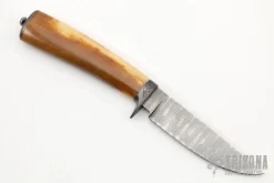Damascus And Walrus Ivory Hunter -Knives at Knife Center 1647984036 4714