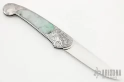 Engraved Interframe Lockback W/ Jade Inlays -Knives at Knife Center 1648044716 6764