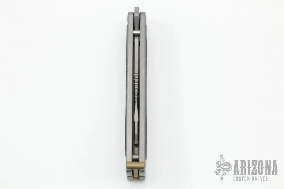 Loran Butterfly Knife Satin Dagger Blade W/ Titanium And Carbon Fiber Handles 6 Loran Butterfly Knife Satin Dagger Blade W/ Titanium And Carbon Fiber Handles - Image 4