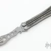 Loran Butterfly Knife Satin Dagger Blade W/ Titanium And Carbon Fiber Handles -Knives at Knife Center 1653323550 8339