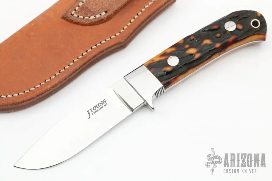 Drop Point Hunter - Amber Stag 3 Drop Point Hunter - Amber Stag