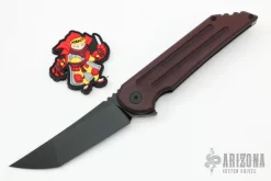 Kwaiback MK6 - Titanium W/ Fullers And Red "Sure Touch" Show Side