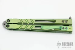 Alpha Beast Balisong 3.0 Premium Green Kukri Blade -Knives at Knife Center 1657026939 7737
