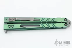 Alpha Beast Balisong 3.0 Premium Green OG Blade -Knives at Knife Center 1657113343 2903
