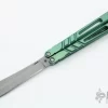 Alpha Beast Balisong 3.0 Premium Green OG Blade -Knives at Knife Center 1657113343 9946