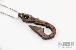 Copper Hook Pendant W/ Ball Chain