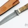 Damascus And Mammoth Ivory Small Fighter 1 Damascus And Mammoth Ivory Small Fighter -Knives at Knife Center 1660161945 1488