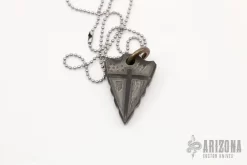 Titanium Arrowhead Pendant W/ Ball Chain