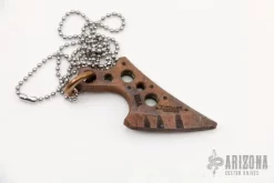 Copper Knife Pendant W/ Ball Chain