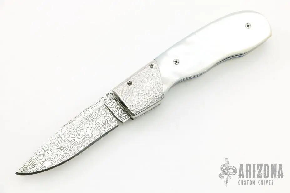 Damasteel And MOP Bolster Release 3 Damasteel And MOP Bolster Release