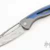 Apex Front Flipper - Tanto - Grey/Blue - Damasteel 1 Apex Front Flipper - Tanto - Grey/Blue - Damasteel -Knives at Knife Center 1663945219 6148