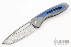 Apex Front Flipper - Tanto - Grey/Blue - Damasteel