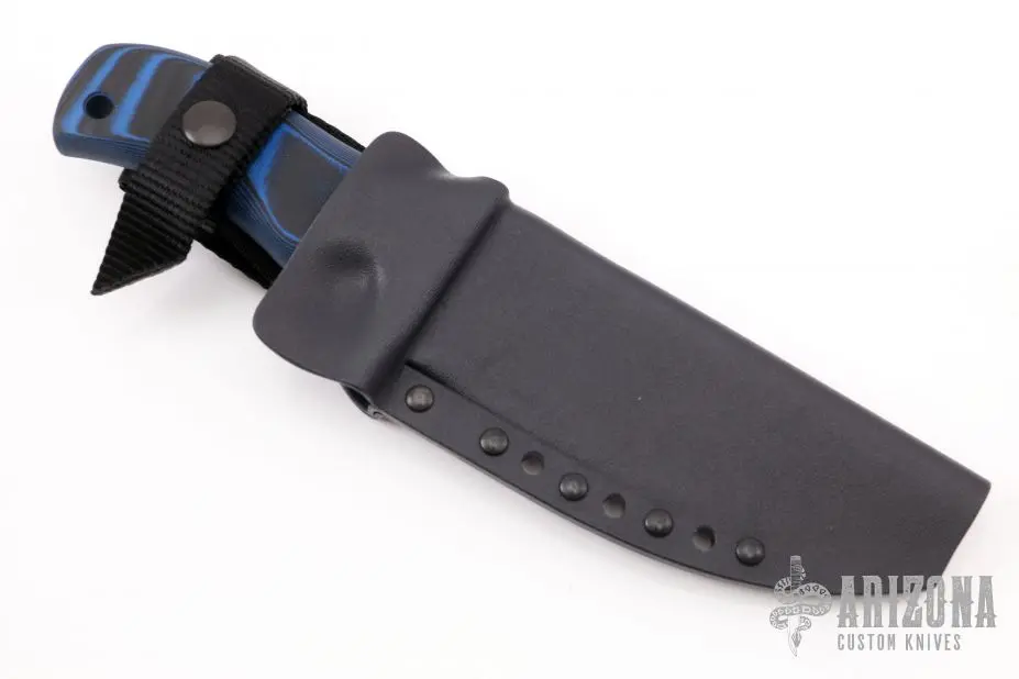 Mad Dog Knives "Voodoo Frog" T3 Choil Black & Blue Composite Handle 5 Mad Dog Knives "Voodoo Frog" T3 Choil Black & Blue Composite Handle - Image 3