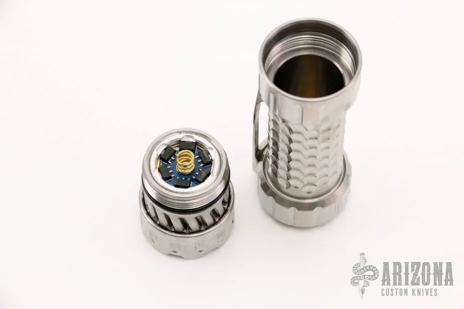 Mechtorch EDC Flashlight GEN2 - Titanium Raw 6 Mechtorch EDC Flashlight GEN2 - Titanium Raw - Image 4