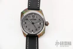 One Of A Kind Asymmetrical Watch - Titanium And Damascus