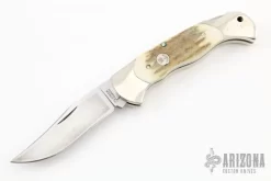 Lockback - Brass And Stag