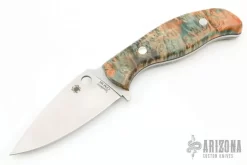 Spyderco MT12P Mule Team CPM-M4 - Custom Box Elder Burl Scales