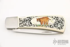 Scimshawed Lockback Hunter 8 Scimshawed Lockback Hunter -Knives at Knife Center 1668692845 0904