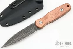 Phase 7 Dagger - Damascus And Copper