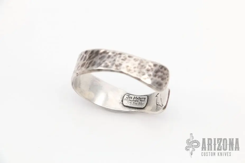 Jes MaHarry Hammered Sterling Silver Cuff Bracelet For 32 Bar Blues 4 Jes MaHarry Hammered Sterling Silver Cuff Bracelet For 32 Bar Blues - Image 2