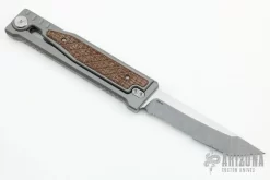 EXO Tanto Gravity Knife - Brown Burlap Micarta 7 EXO Tanto Gravity Knife - Brown Burlap Micarta -Knives at Knife Center 1673286529 0545