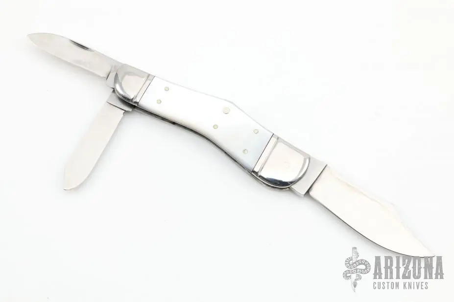 3-Blade Dogleg Splitback Whittler Slipjoint 4 3-Blade Dogleg Splitback Whittler Slipjoint - Image 2