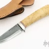 Sheath Knife - Spalted Maple Handle By Moriya 1 Sheath Knife - Spalted Maple Handle By Moriya -Knives at Knife Center 1673989952 6127