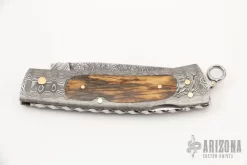 Damascus Interframe Lockback 10 Damascus Interframe Lockback -Knives at Knife Center 1674163042 0934