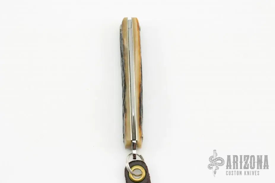 053121 Keychain Knife - Sambar Stag 6 053121 Keychain Knife - Sambar Stag - Image 4