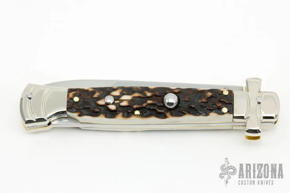 9" Maltese Cross Stiletto - Stag 5 9" Maltese Cross Stiletto - Stag - Image 3