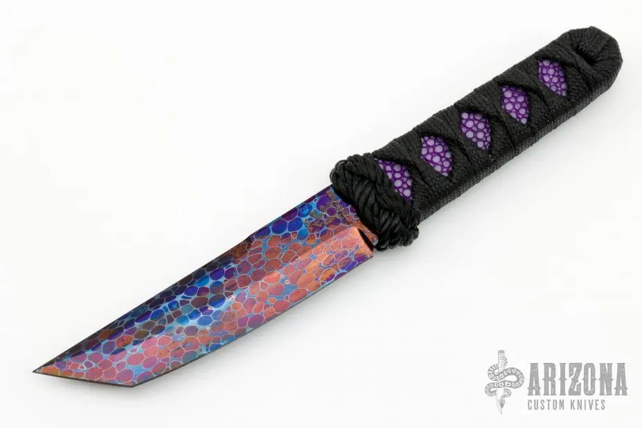 Mini Tanto - Bertie Rietveld Dragonskin Damascus 3 Mini Tanto - Bertie Rietveld Dragonskin Damascus