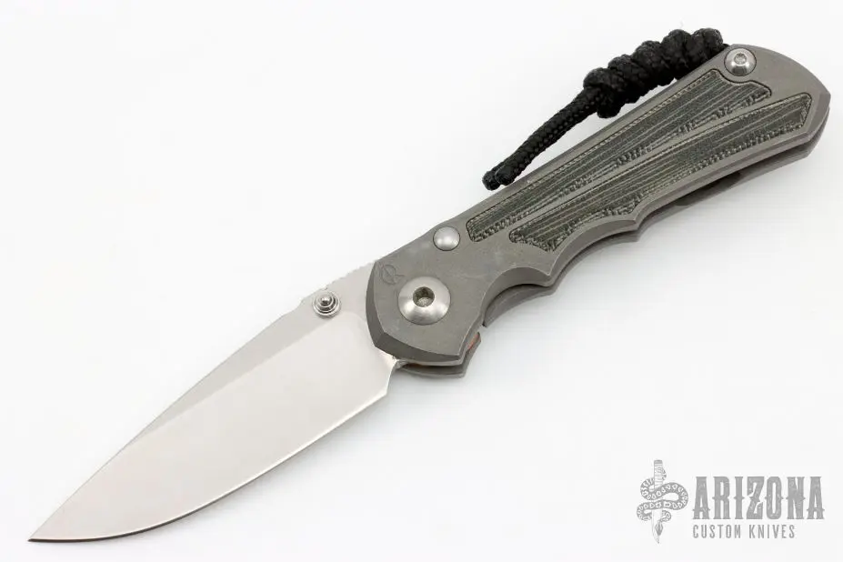Small Inkosi - Black Canvas Micarta Inlays 3 Small Inkosi - Black Canvas Micarta Inlays