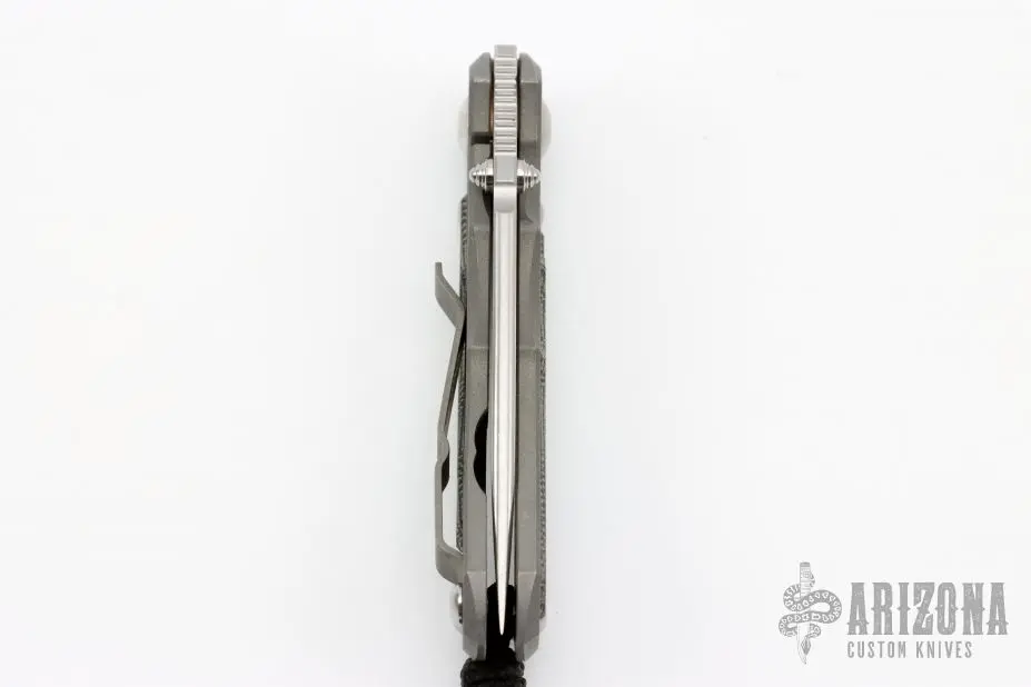 Small Inkosi - Black Canvas Micarta Inlays 6 Small Inkosi - Black Canvas Micarta Inlays - Image 4