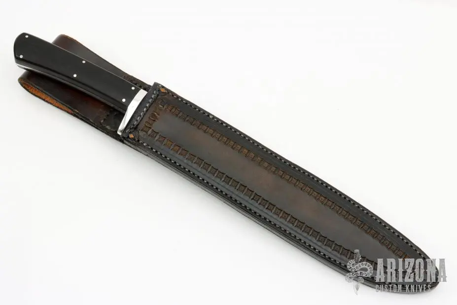 San Mai Cable Damascus Long Hunter 5 San Mai Cable Damascus Long Hunter - Image 3