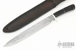 San Mai Cable Damascus Long Hunter
